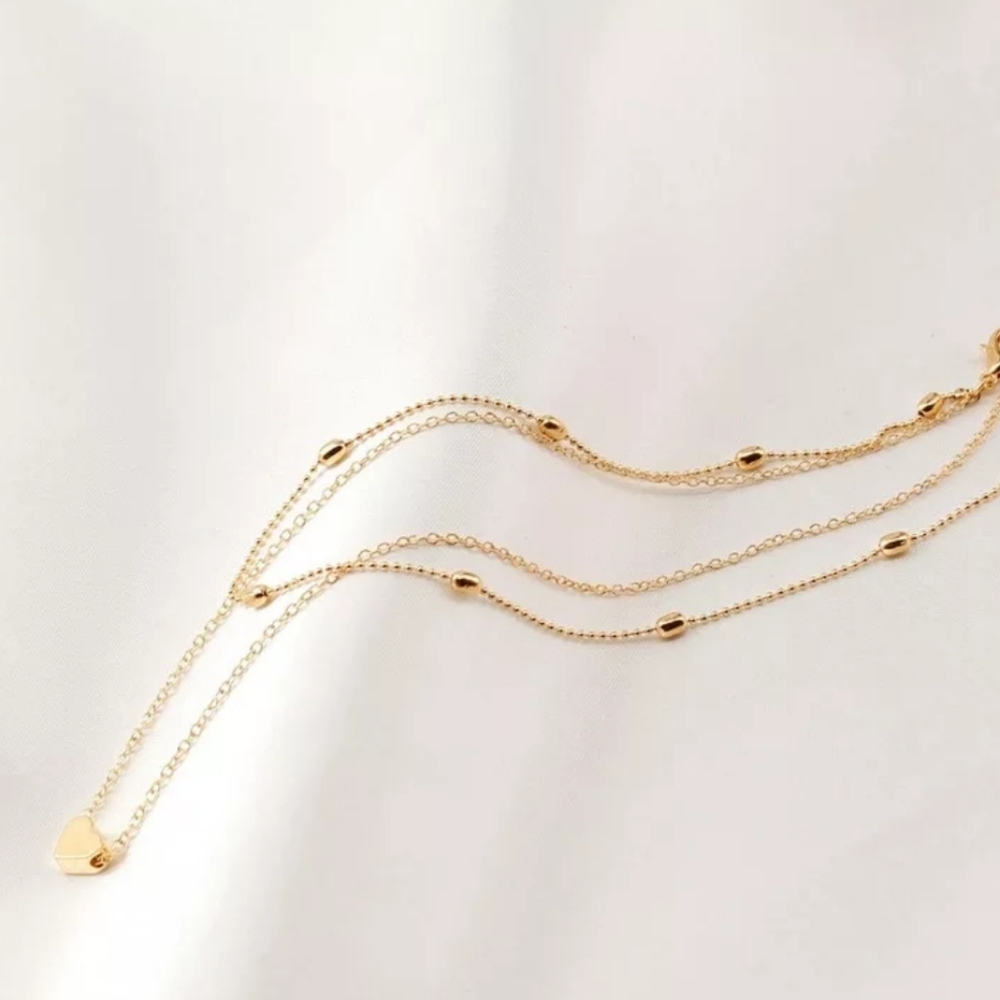 ♡Jenny♡ Heart layered necklaces - Picture 2 of 4
